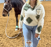 Women's Snap Button Huckleberry Pullover Sweater