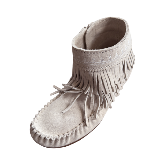 Women's Suede Dancer Ankle Moccasin Boots V2