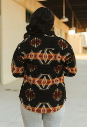Unisex Aztec Button Down Shacket