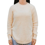 Women's Knitted Round Hem Side-Button Sweater