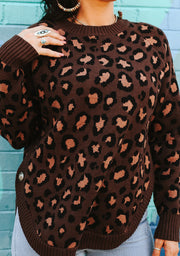 Women's Knitted Round Hem Side-Button Sweater