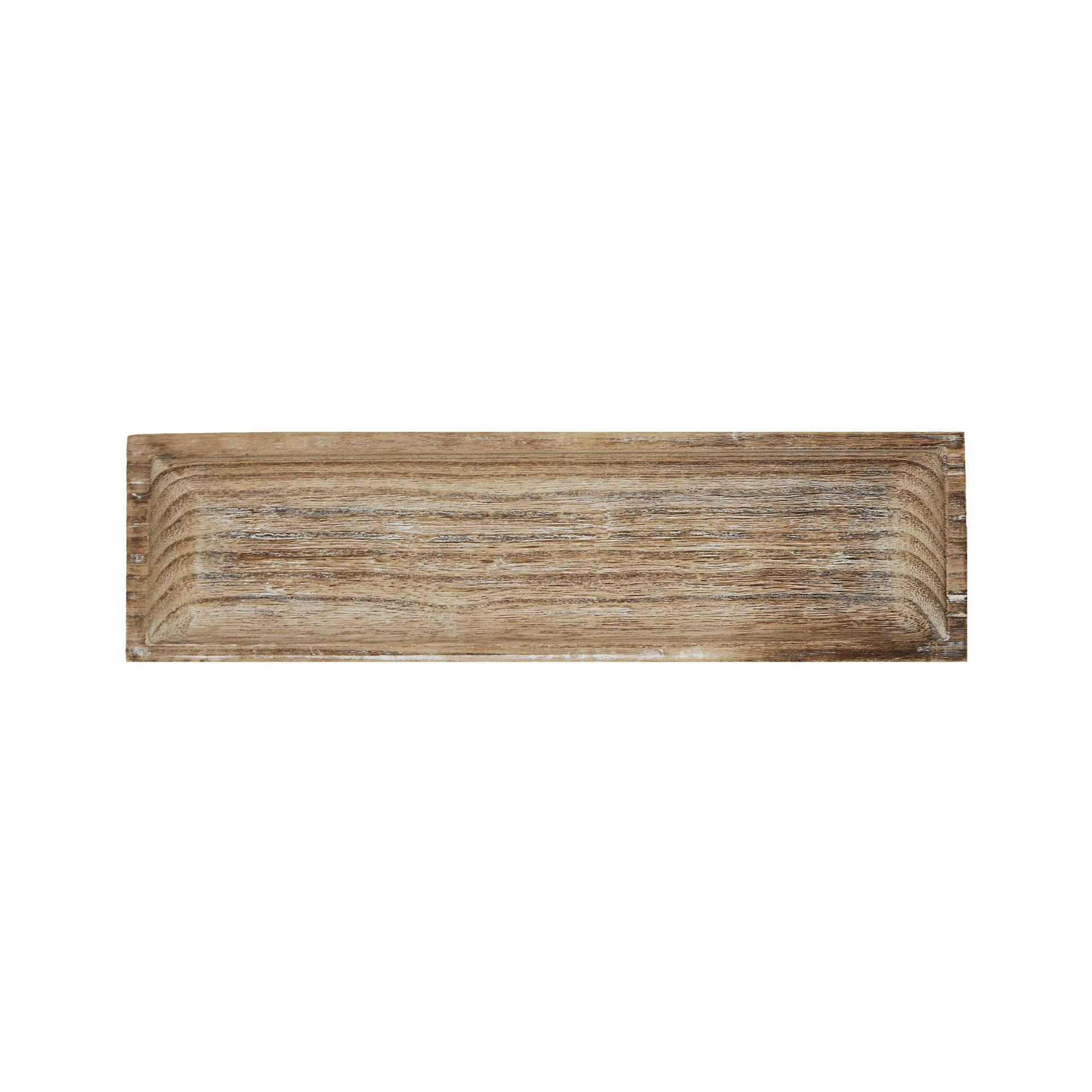 Handmade Rustic Rectangular Paulownia Wood Tray 14x4x1 Inches – Leather ...