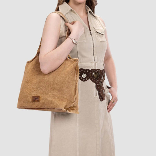 Denim Canvas Tote Bag