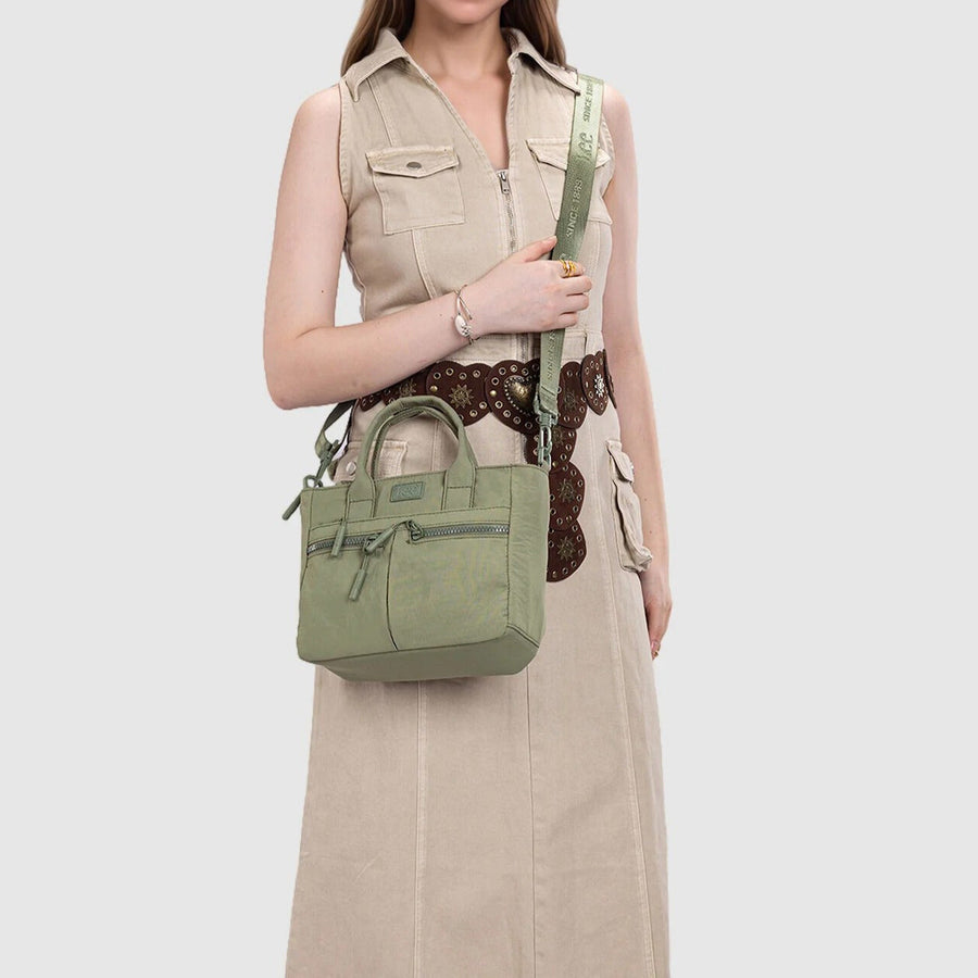 Multi Pocket Small Crossbody Tote