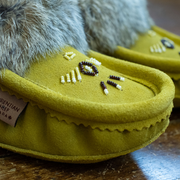 Women's Rabbit Fur Moccasins (Limited Edition Green)