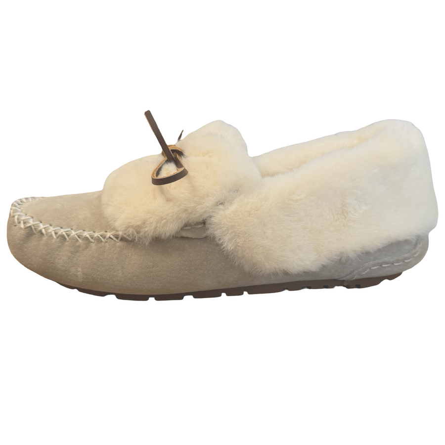 Lynette Women's Lined Suede Slippers, on FINAL CLEARANCE