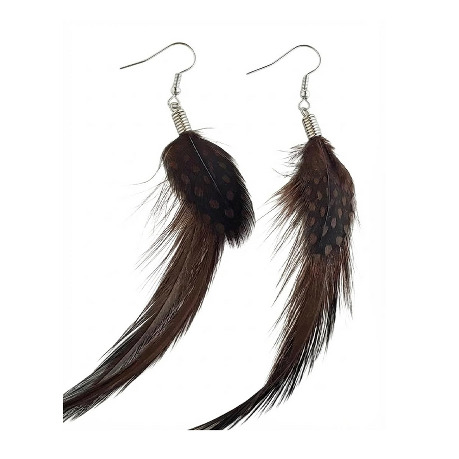 Natural Feather Earrings