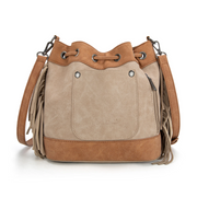 Embroidered Collection Drawstring Shoulder Bag Crossbody Purse