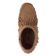 Women's Suede Dancer Ankle Moccasin Boots V2