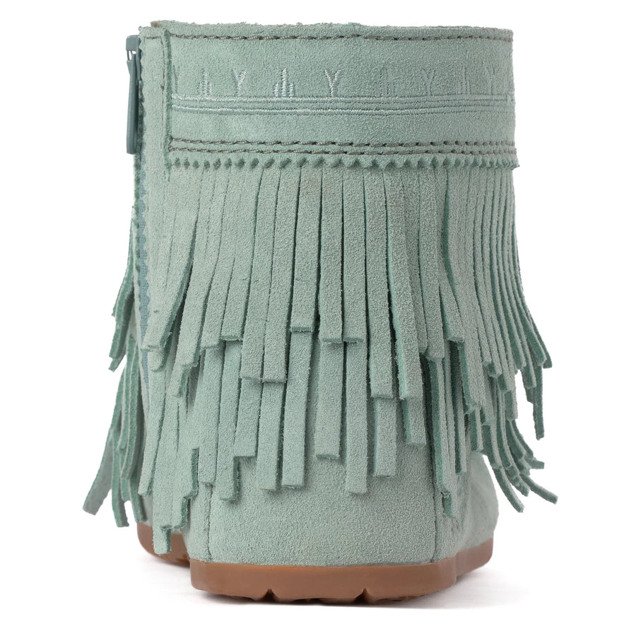 Women's Suede Dancer Ankle Moccasin Boots V2