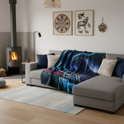 Indigenous Art Throw Blanket