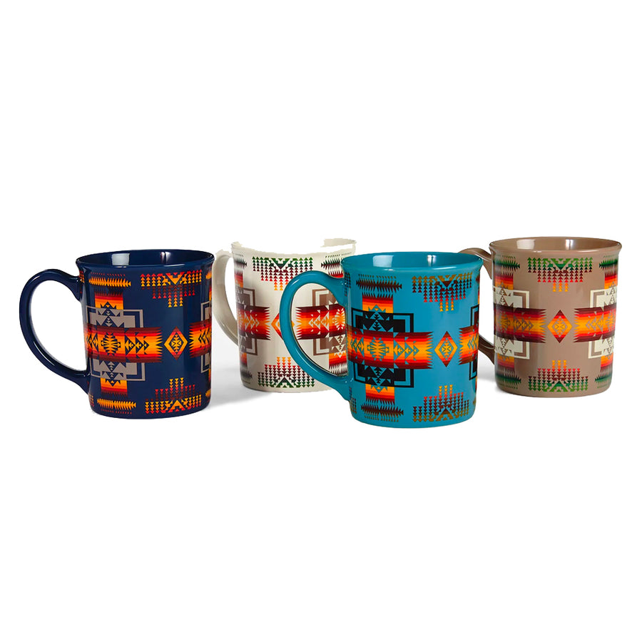 Pendleton 12 oz Ceramic Mug Set - Chief Joseph Multi