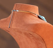 Bohemian Turquoise Stone Concho Necklace