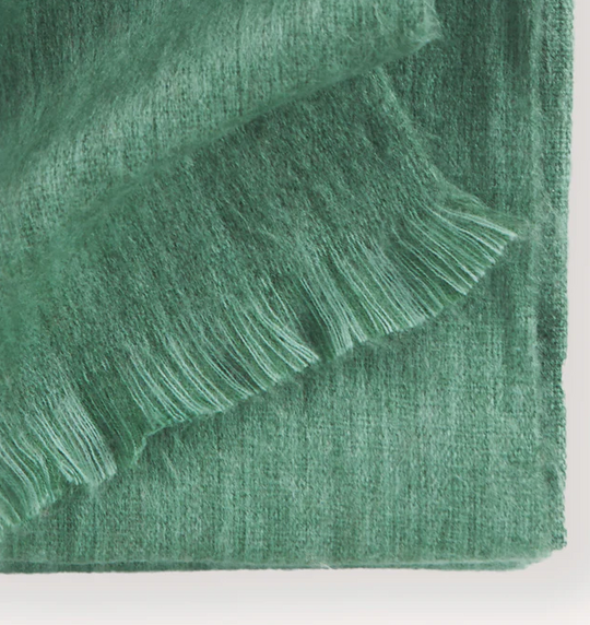 Large Heathered Sage Throw Blanket