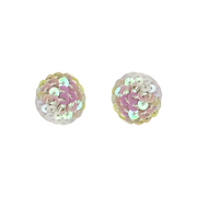 Iridescent Sequins Stud Earrings