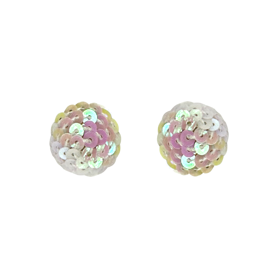 Iridescent Sequins Stud Earrings