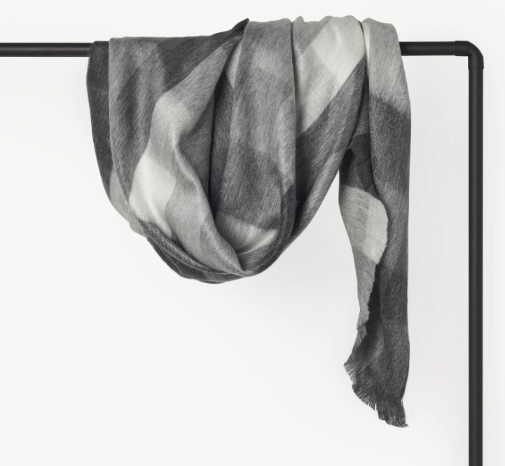 Sterling Check Throw Blanket – Leather-Moccasins