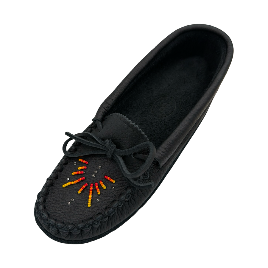 Women's Soft Sole Moose Hide Leather Moccasins