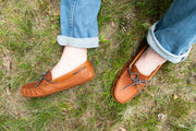 Men's Soft Sole Wide Width Leather Moccasins