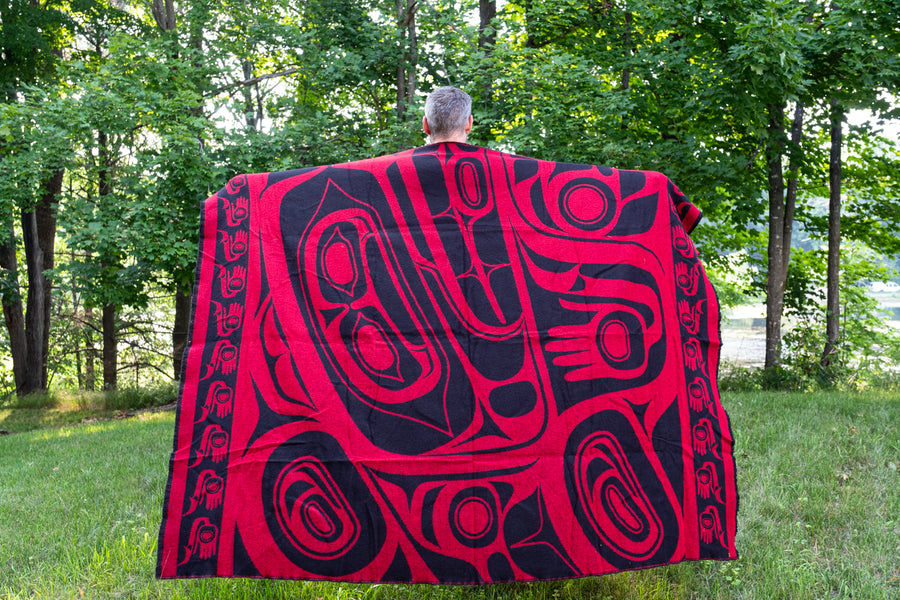 Indigenous Art Woven Blanket