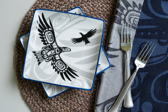 Indigenous Art Appetizer Plates (Set of 2)