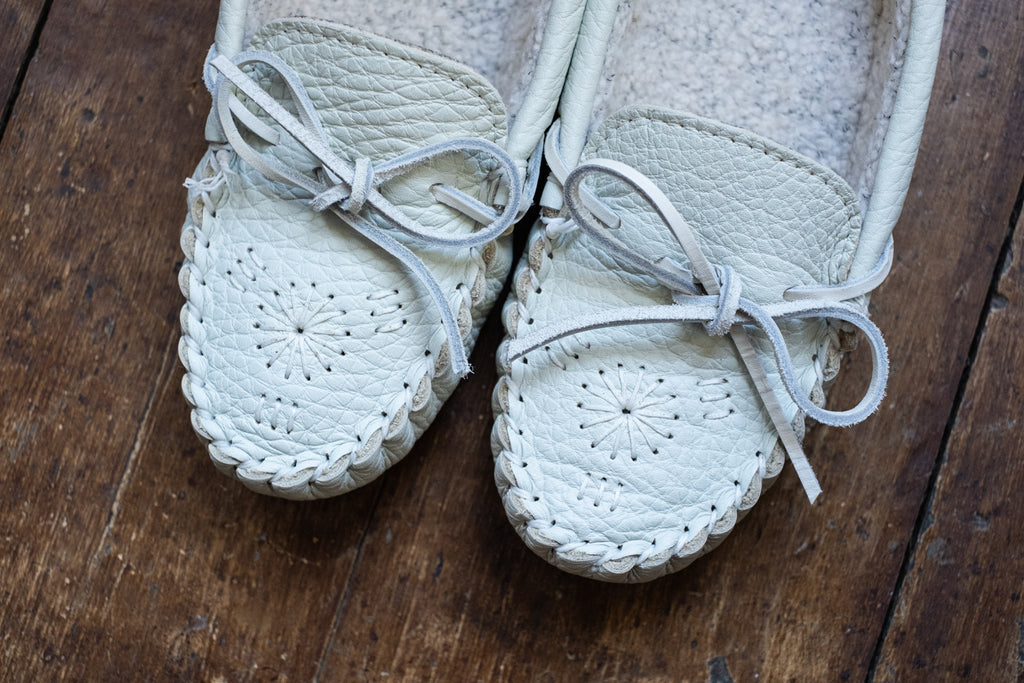 Womens Berber Lined Genuine Leather Moccasins Slippers Final Clearance â Leather-Moccasins