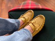 Men's Wide Leather Earthing Moccasins (Final Clearance)