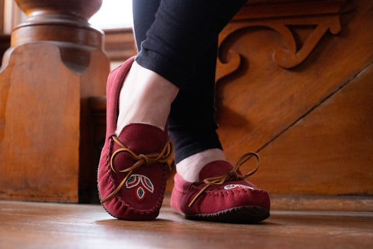 Women's Kayak Cozy Rubber Sole Moccasins