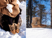Women's Short Rabbit Fur Mukluks