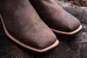 Men's Leather Brahma Roper Cowboy Boots