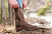 Men's Leather Brahma Roper Cowboy Boots
