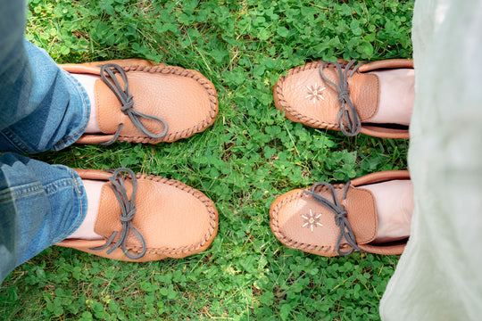 Men's Elk Hide Leather Earthing Moccasins (Limited Edition)