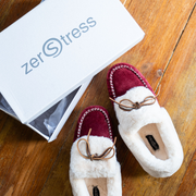 Women's Lynette Lined Suede Rubber Sole Slippers (Clearance - Final Sale)