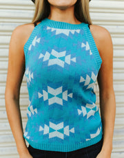 Women's Western Sleeveless Knit Tank Top