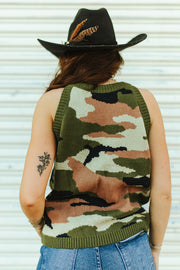 Women's Western Sleeveless Knit Tank Top