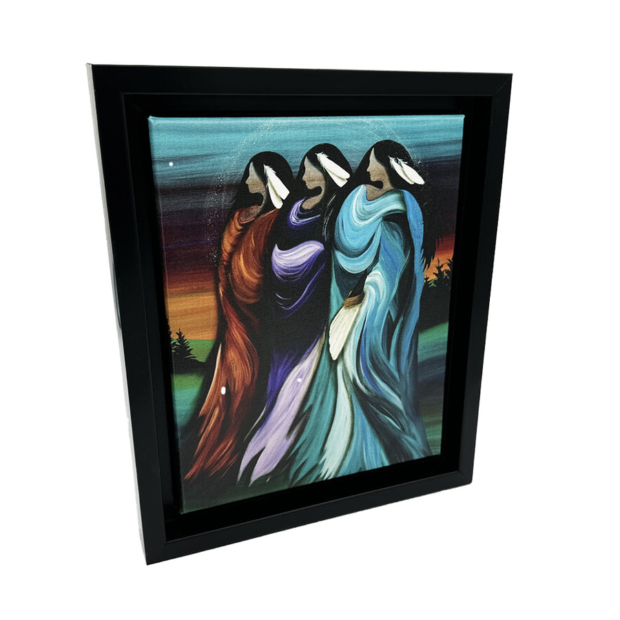 Clearance Indigenous Art Framed Canvas