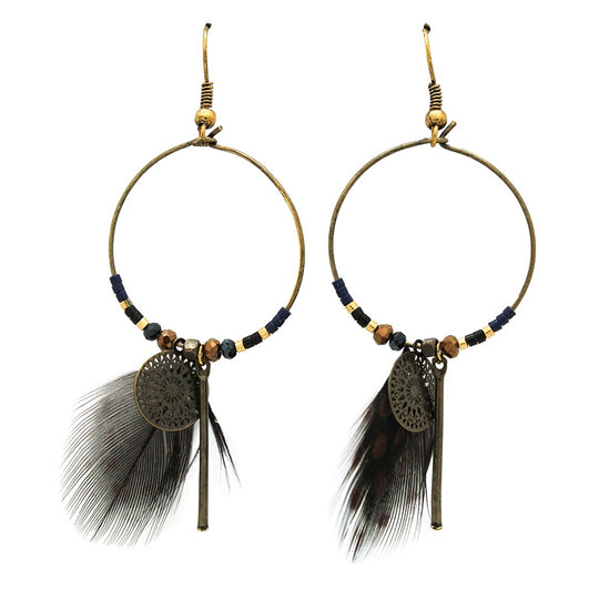Indigenous Hoop Earrings