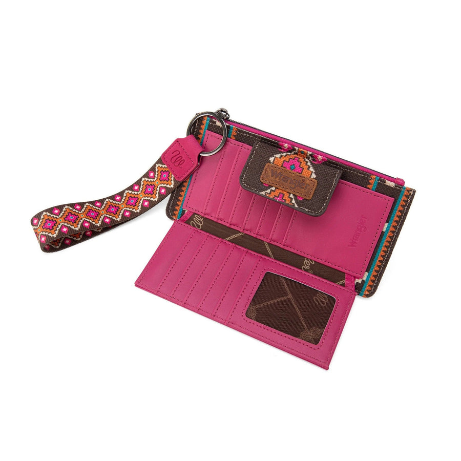 Aztec Print Bi-Fold Wallet Wristlet
