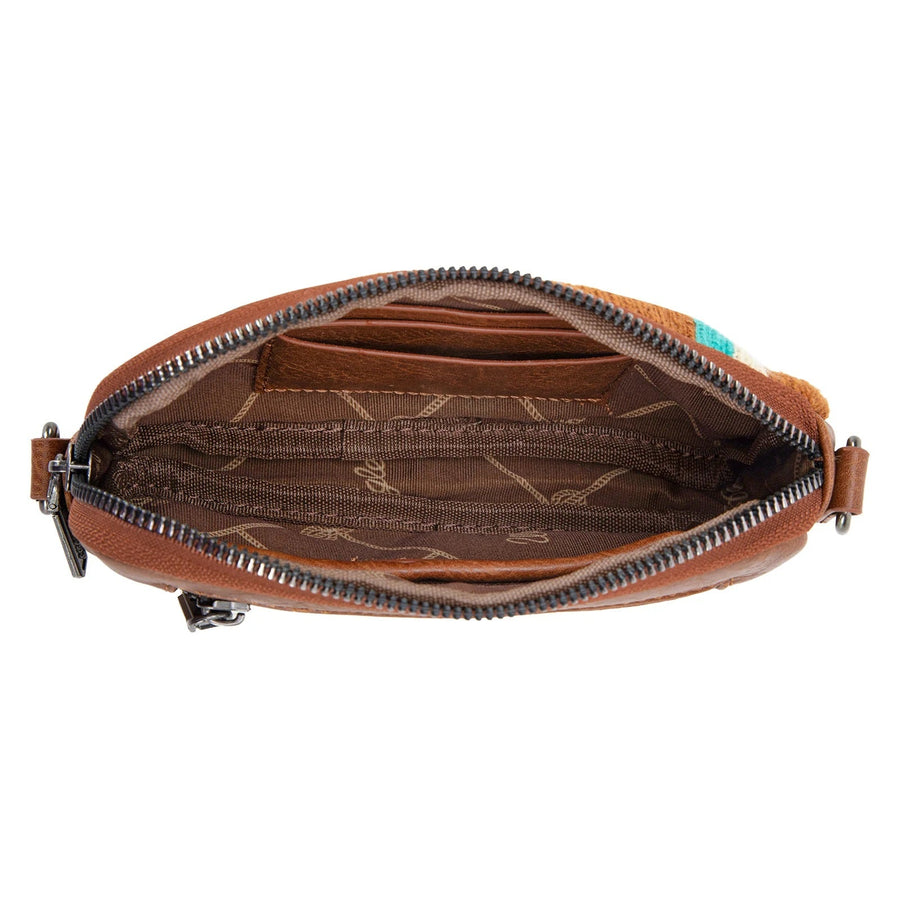 Southwestern Knitted Mini Wallet Crossbody Bag