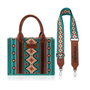 Southwestern Print Small Canvas Tote