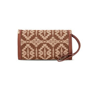 Southwestern Print Wallet Shoulder Bag