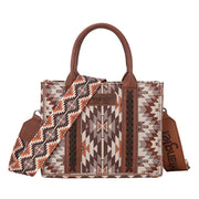 Wrangler Southwestern Print Small Canvas Tote