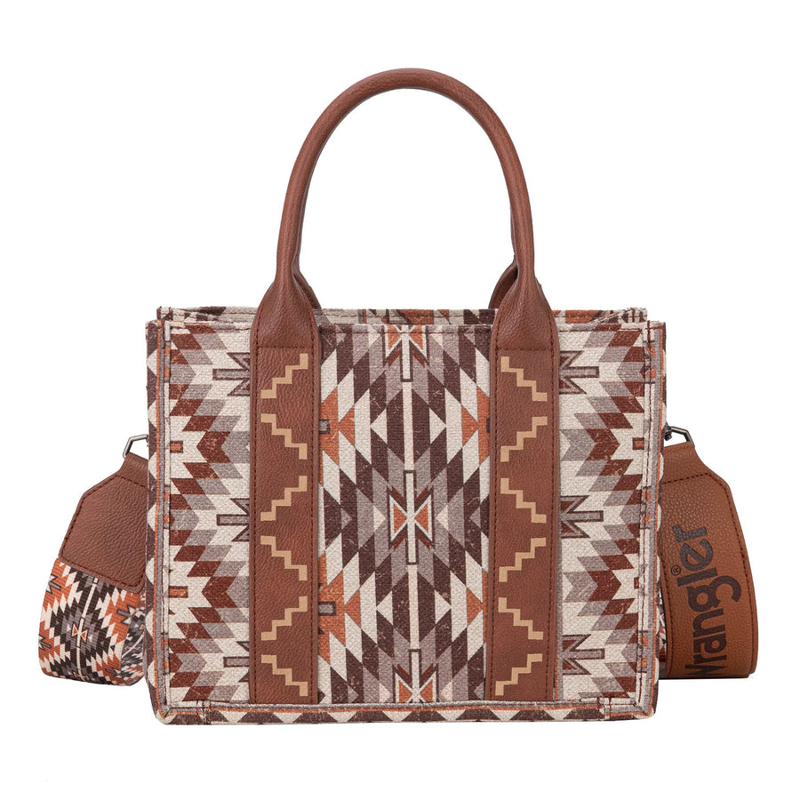 Wrangler Southwestern Print Small Canvas Tote