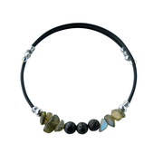 Dreamcatcher Coil Bracelet with Semi-Precious Stones