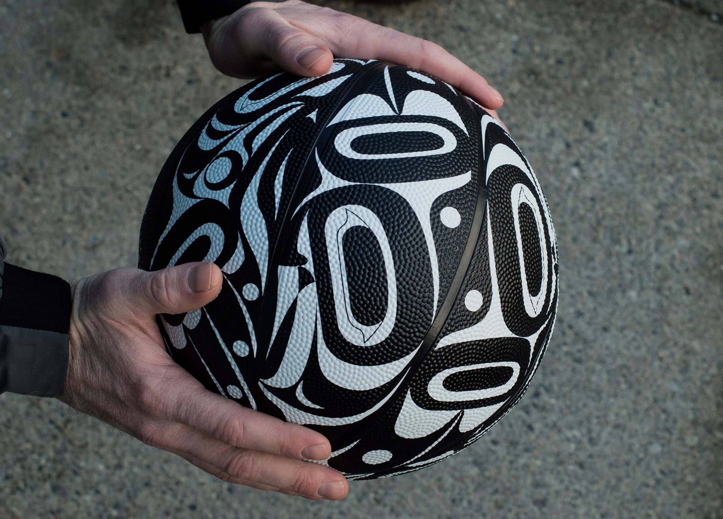 Indigenous Art Adult Basketball Designed in Alaska Trickster Co ...