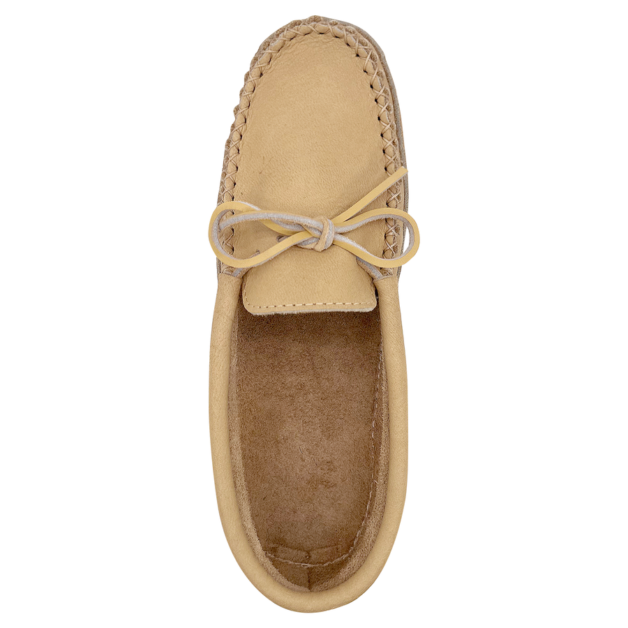 Men's Ivory Leather Earthing Moccasins (Limited Edition)