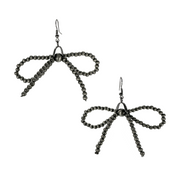 Navajo Pearl Bead Bow Tie Earrings