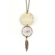 Birch Bark Pendant Necklace