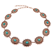 Western Concho Link Chain Belt