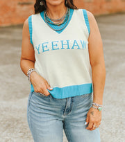 Women's Yeehaw Knit Sweater Vest
